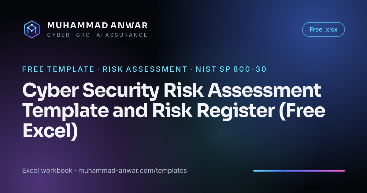 Cyber Security Risk Assessment Template: Free Excel (NIST)
